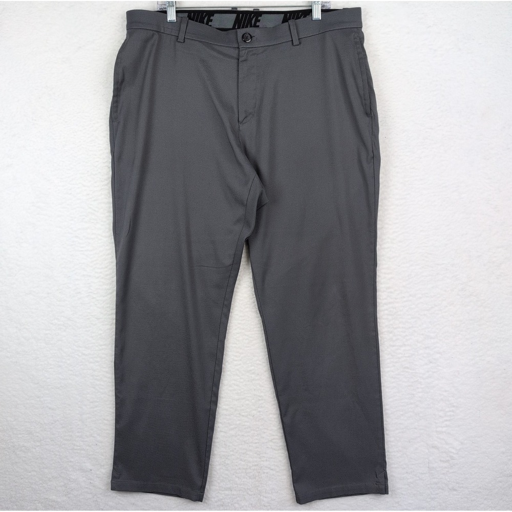 Nike‎ Flex Core Golf Pants Men's 38x30 Gray Standard Fit Stretch AJ5489-021